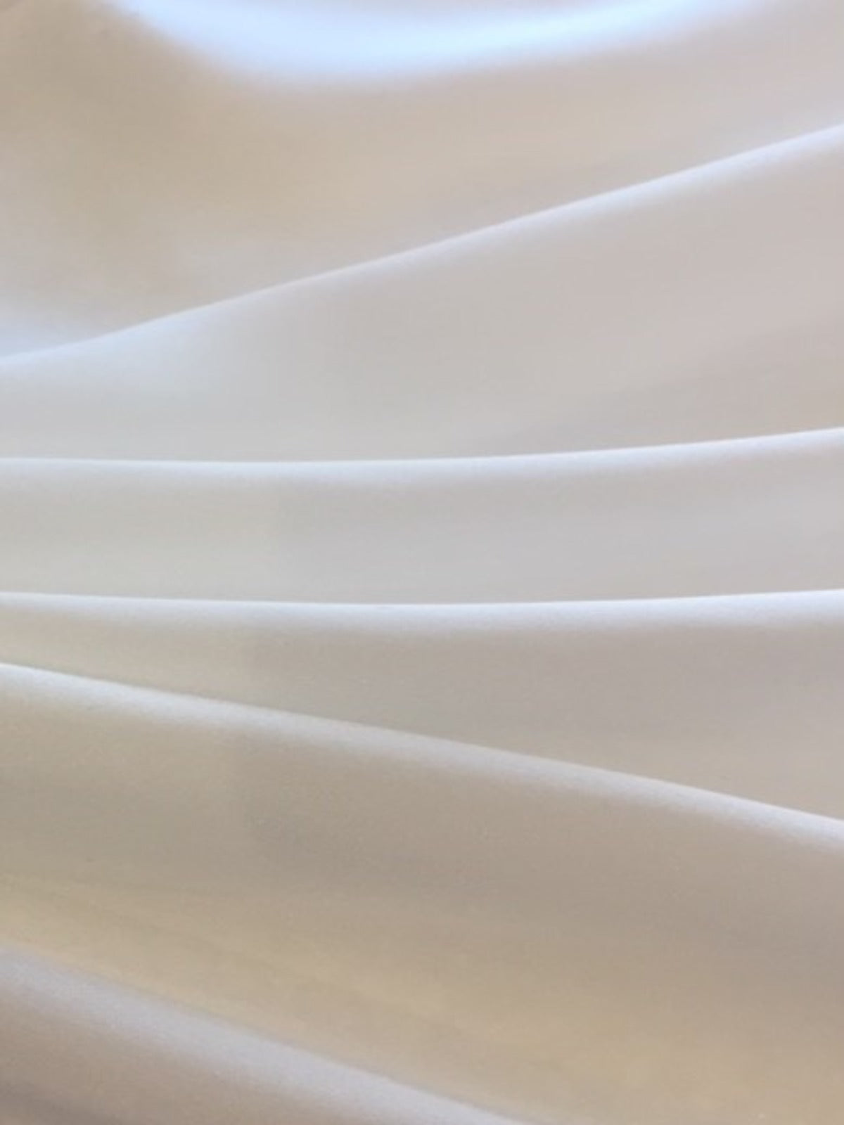 Ivory Silky Satin RECYCLED Polyester - Deadstock fabric on AmoThreads