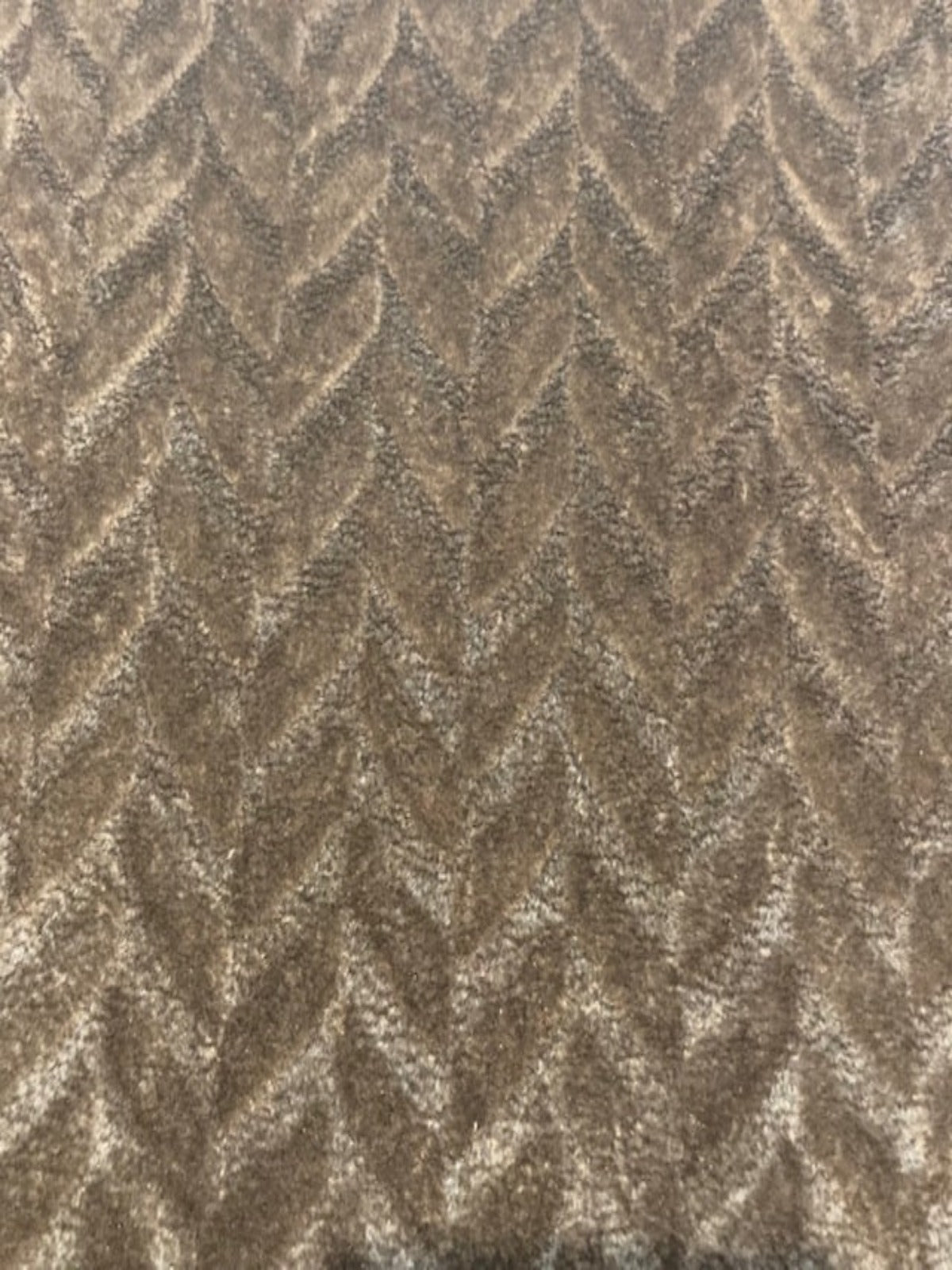Grey Velvet Herringbone Furnishing with Fire Retardant Backing