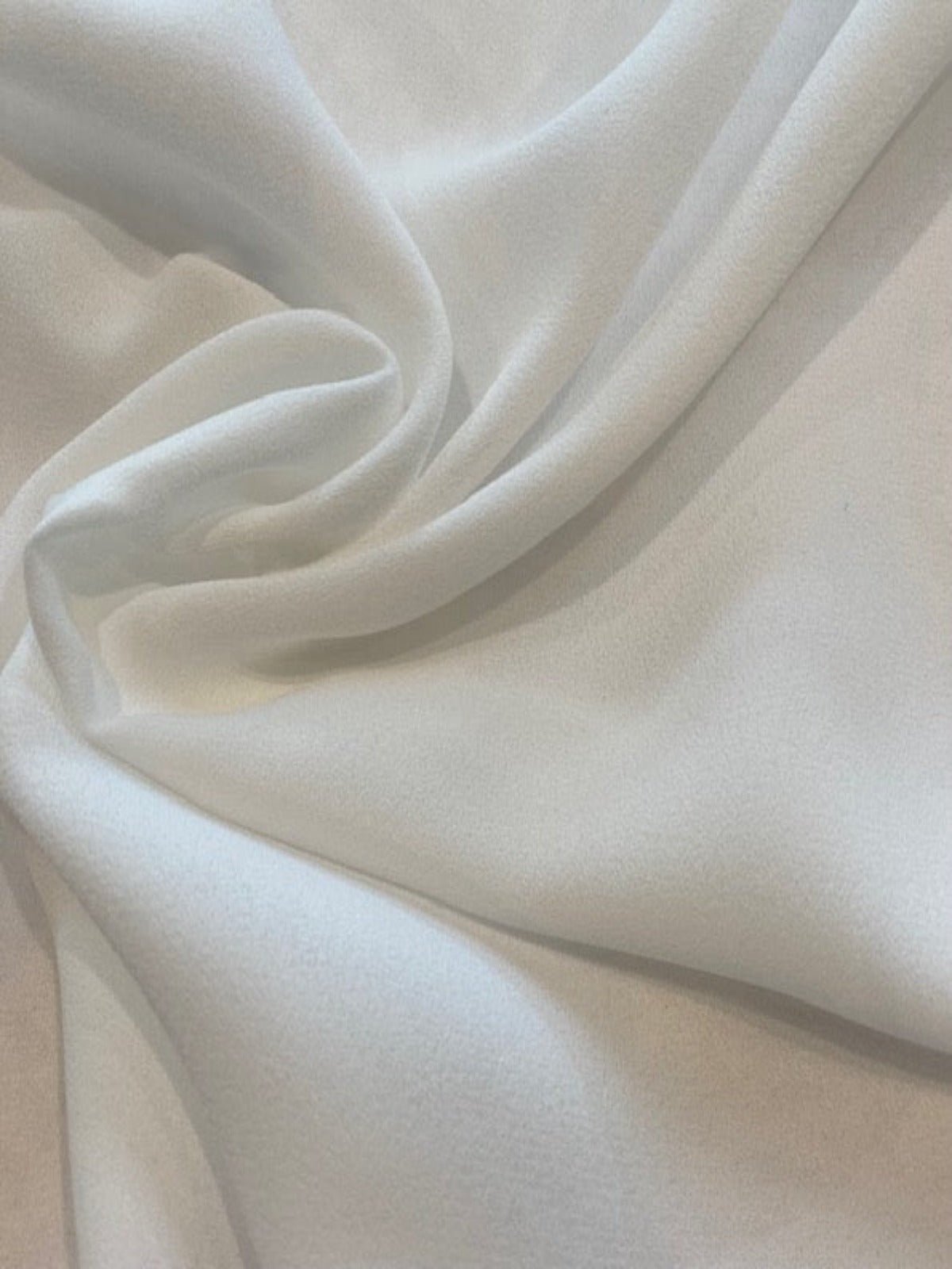 Ivory Textured & Fluid sateen Woven Stretch, Recycled Polyester