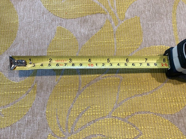 Lime Leaf & Flower Jacquard Furnishing