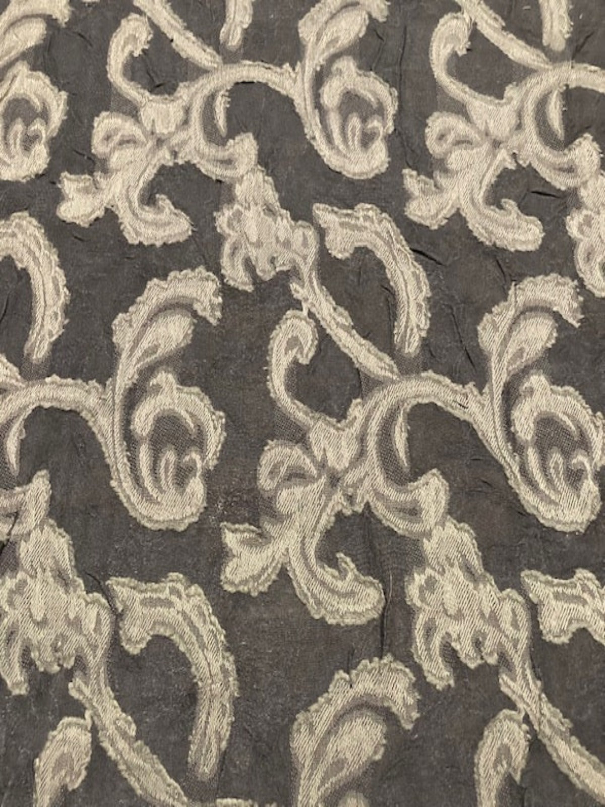 Grey / Black Woven Jacquard