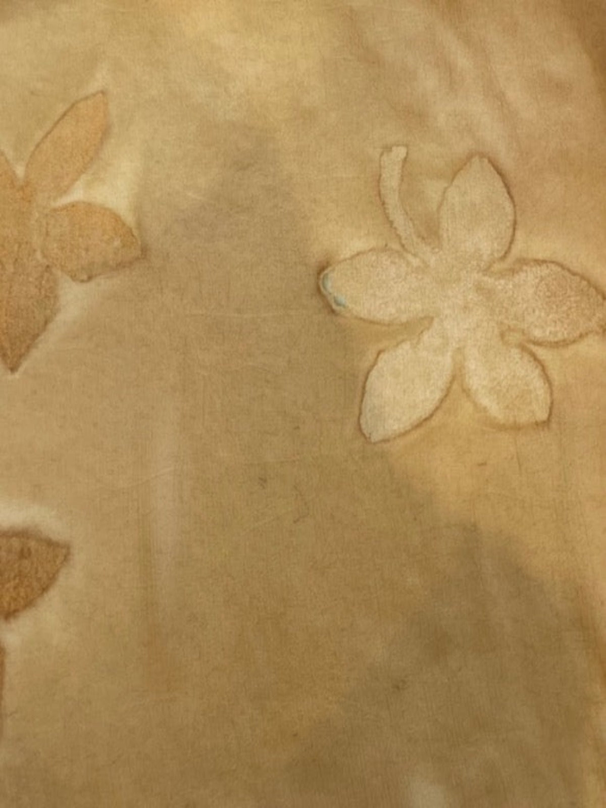 Golden Sand Print on Crinkle Chiffon