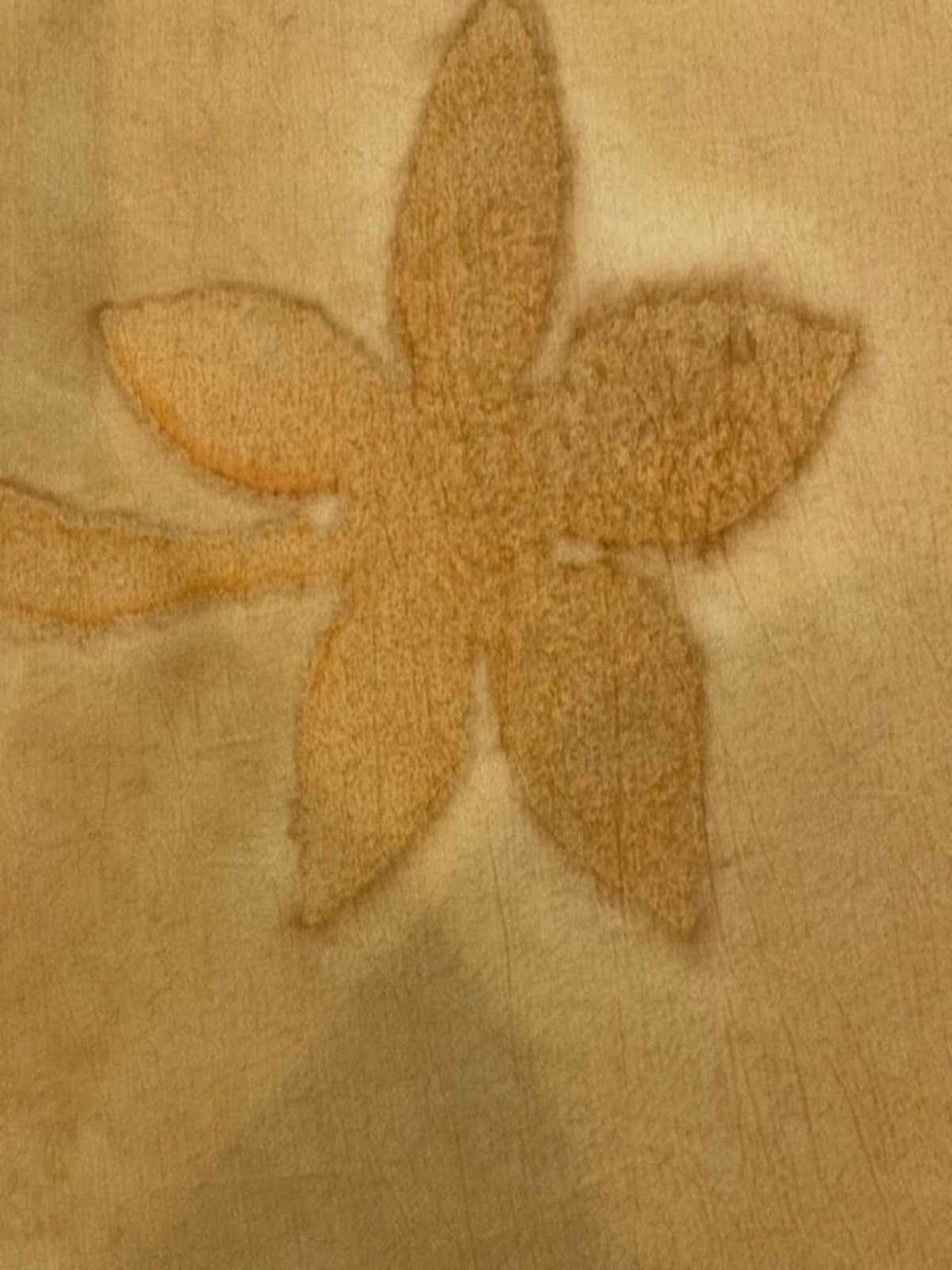 Golden Sand Print on Crinkle Chiffon