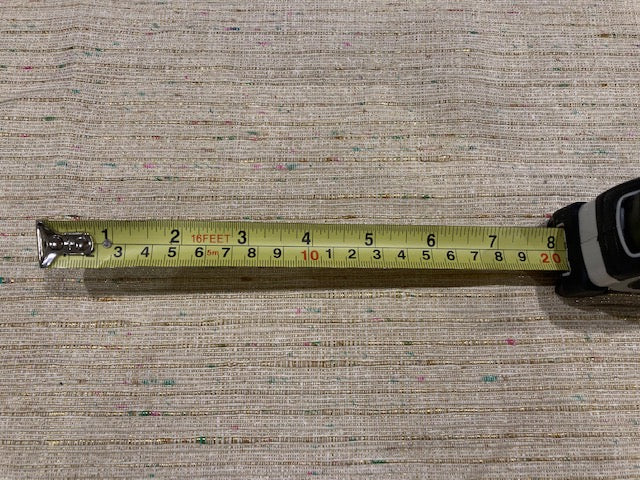 Beige Dupion Effect with Gold Lurex and Multi Coloured Flecks