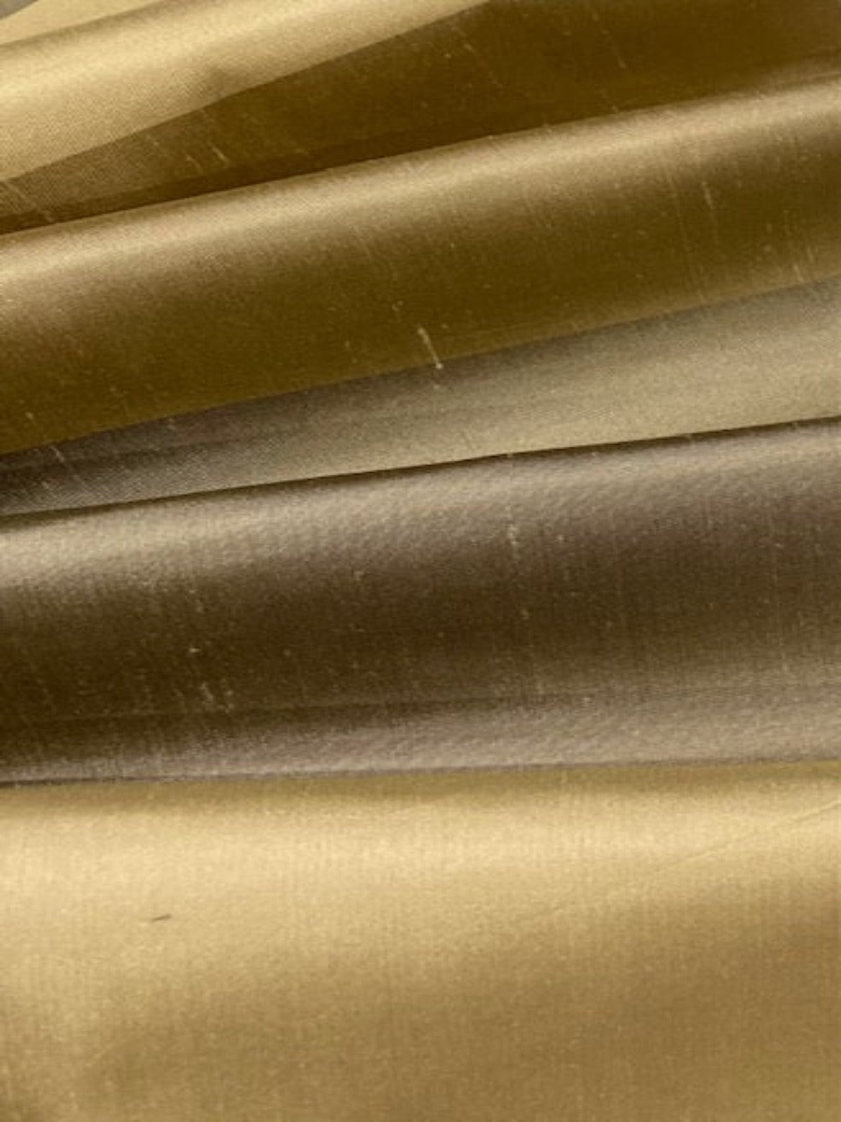 Tones of Gold Irridescent Stripe Silk Dupion