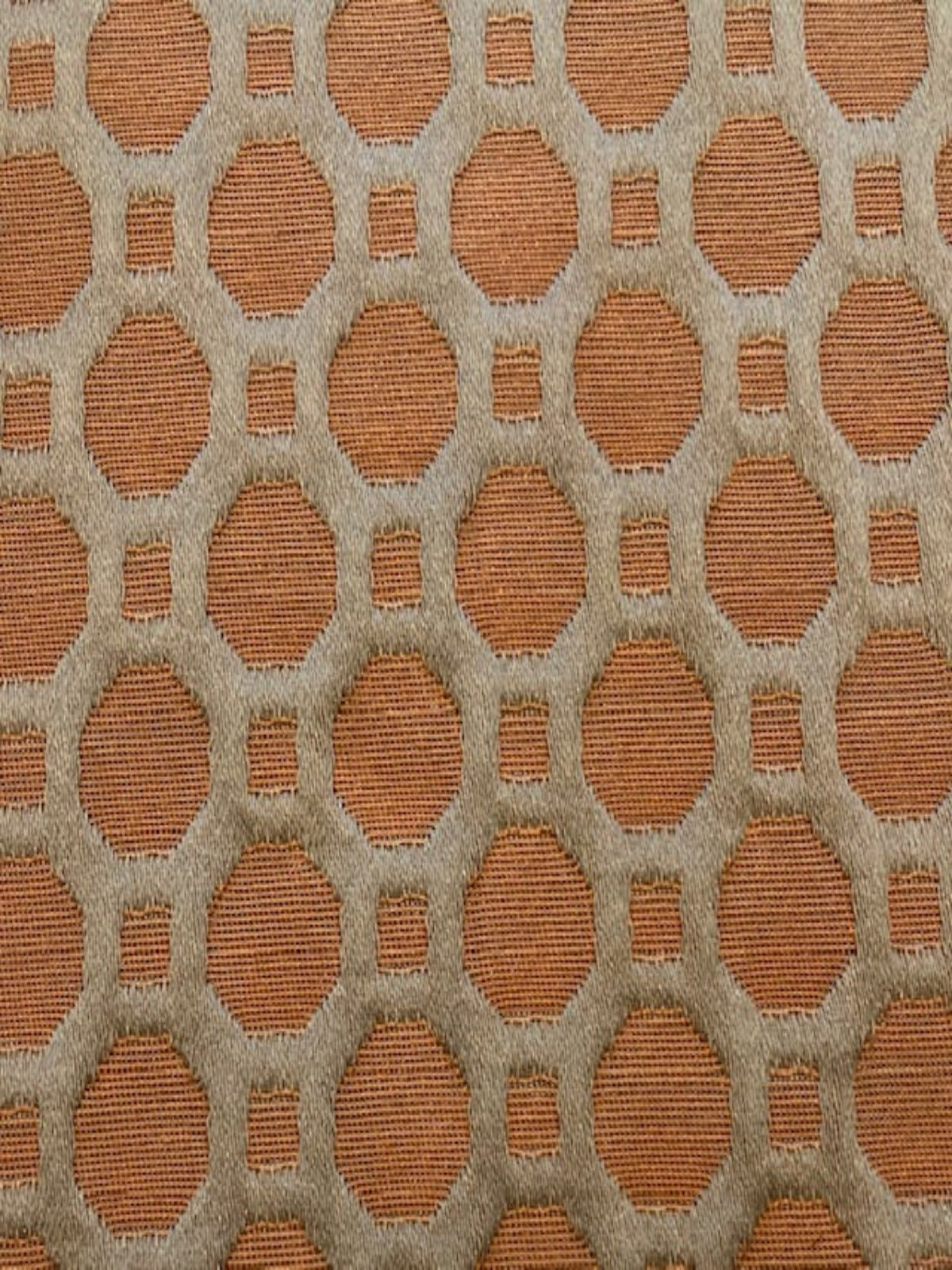 Burnt Orange Honeycomb Furnishing