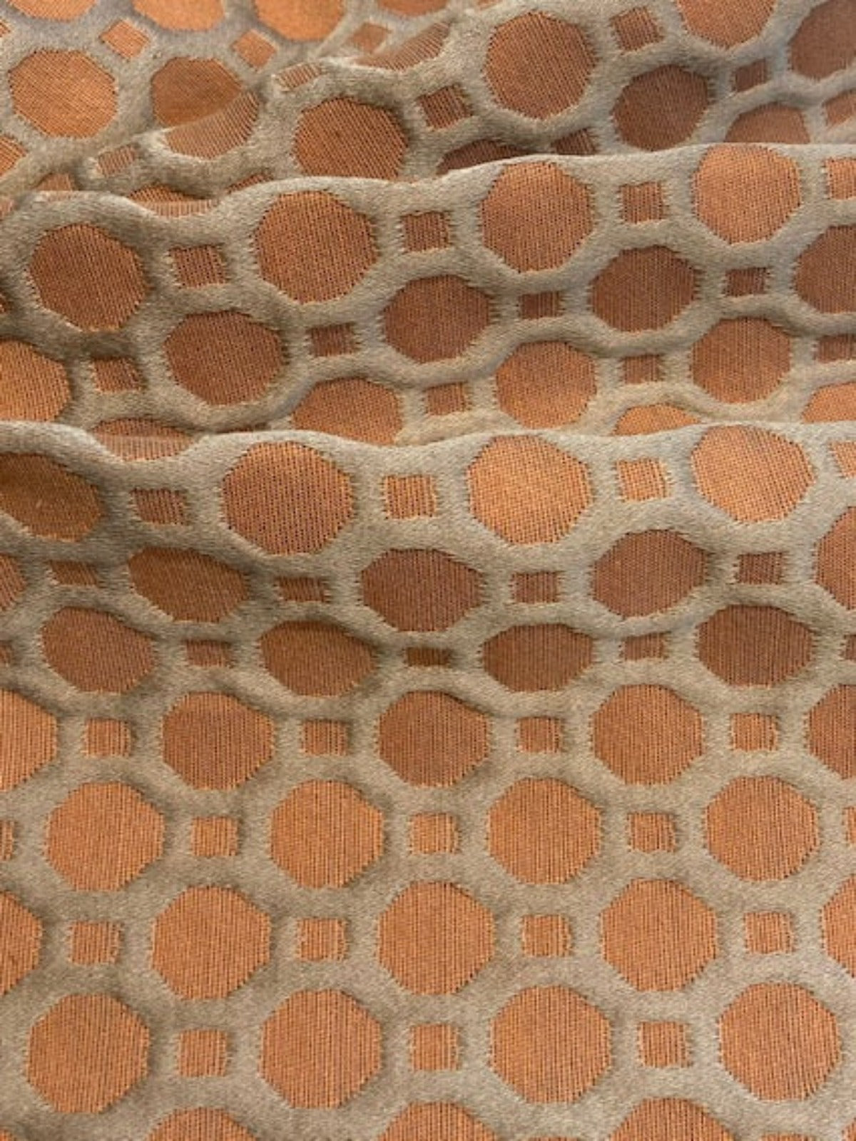 Burnt Orange Honeycomb Furnishing