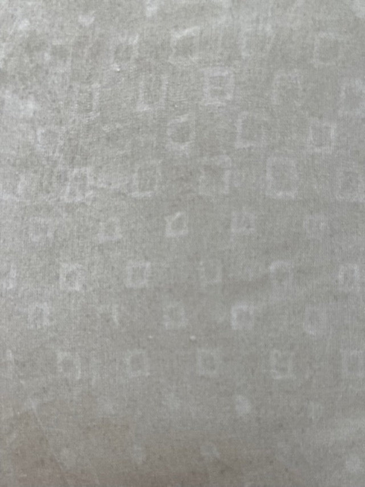 Ivory on Ivory Mini Square Print on Silk Dupion