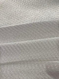 Ivory Woven Textured Stripe with Shiny Reverse