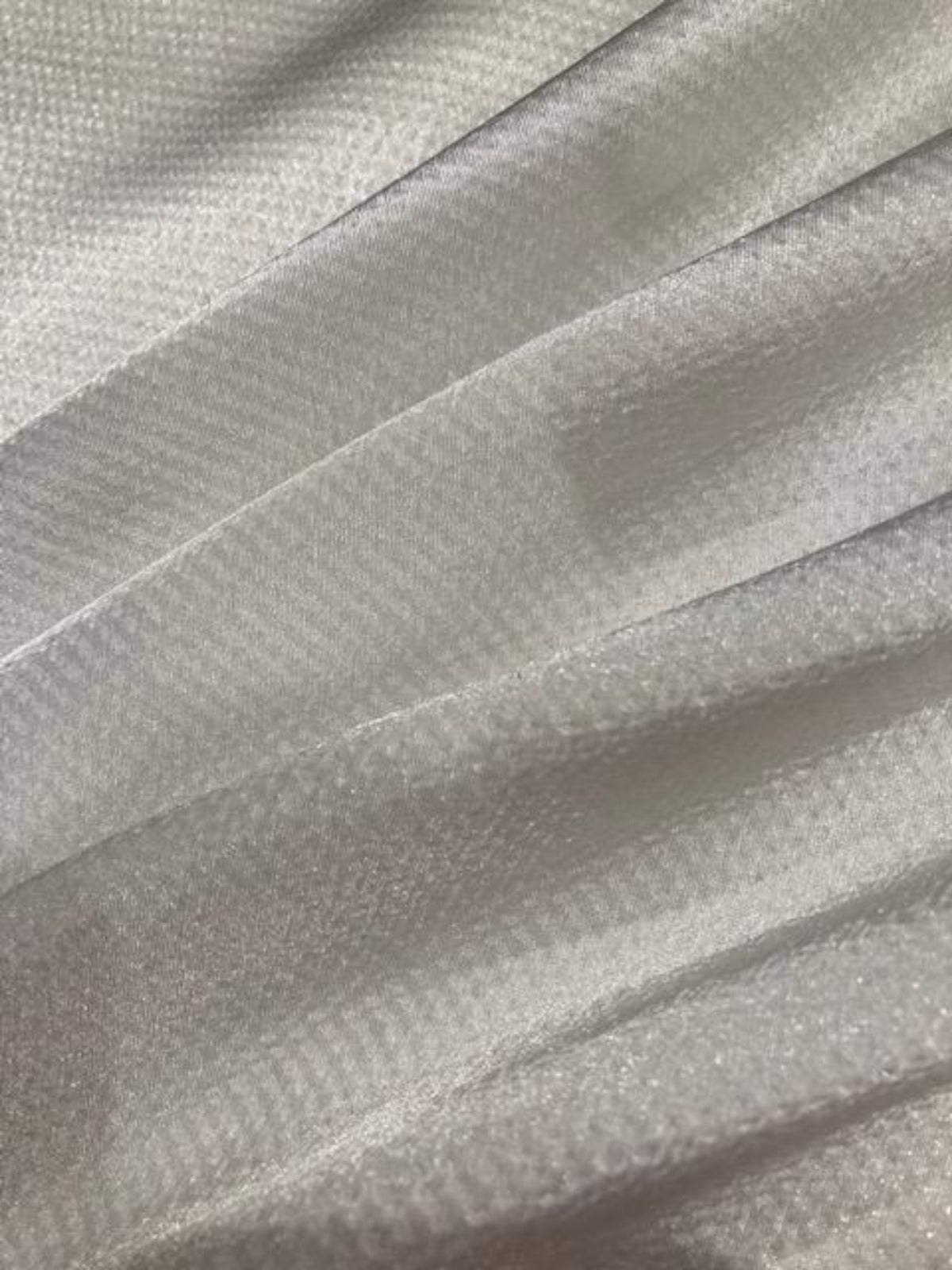 Ivory Woven Textured Stripe with Shiny Reverse
