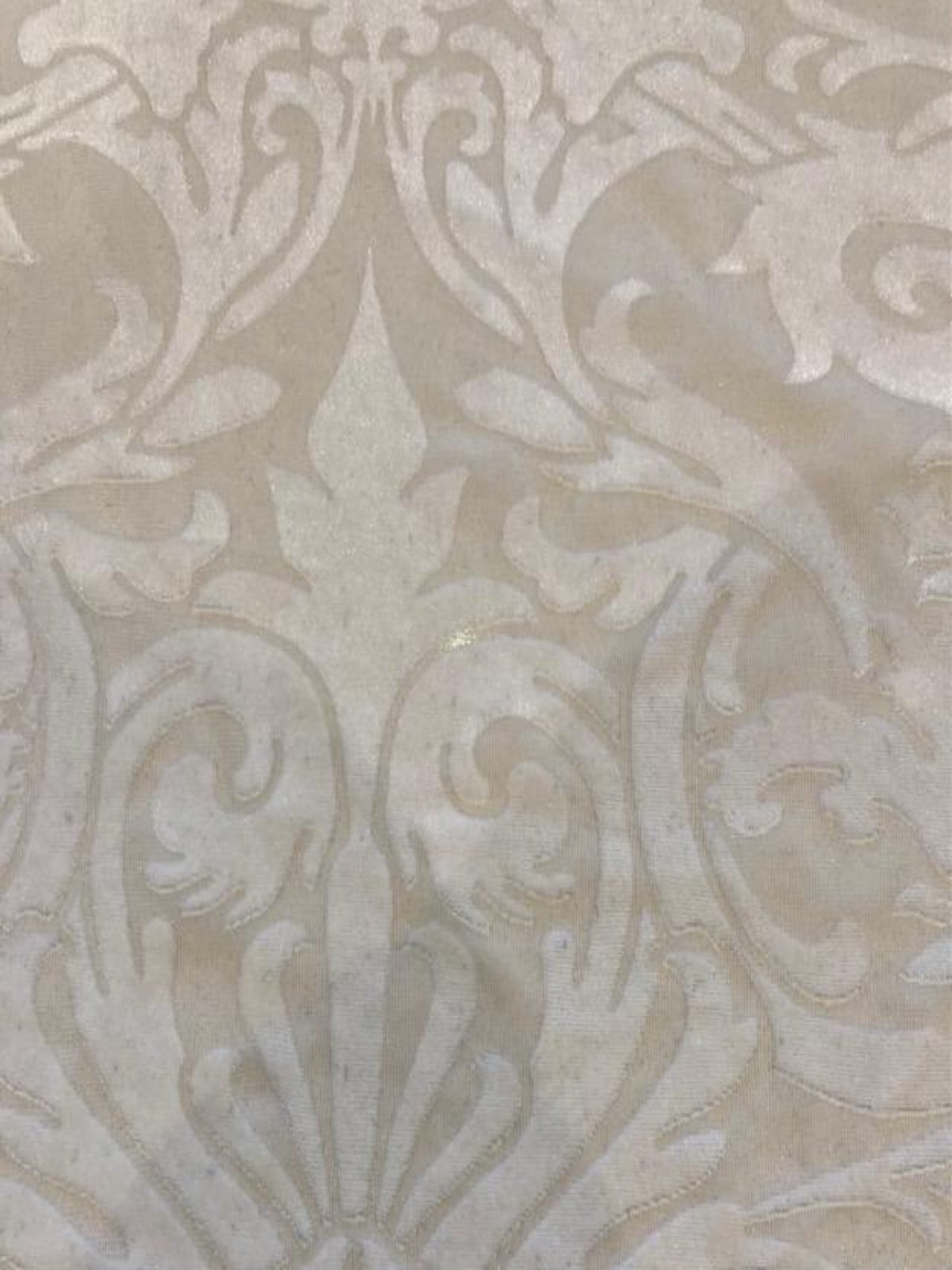 Ivory Velvet Burn Out with Stretch