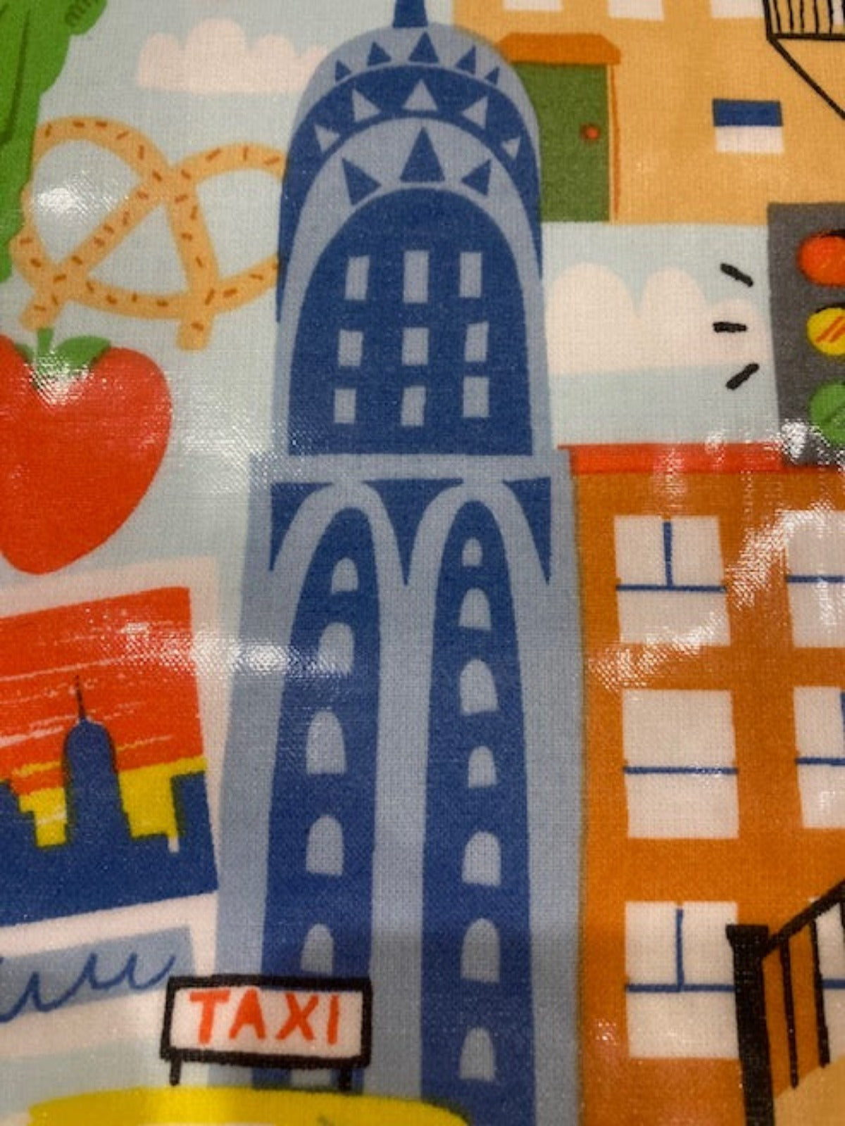 New York Theme PVC Coated Cotton
