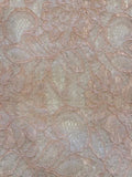 Pink Corded Lace with Scalloped Edge