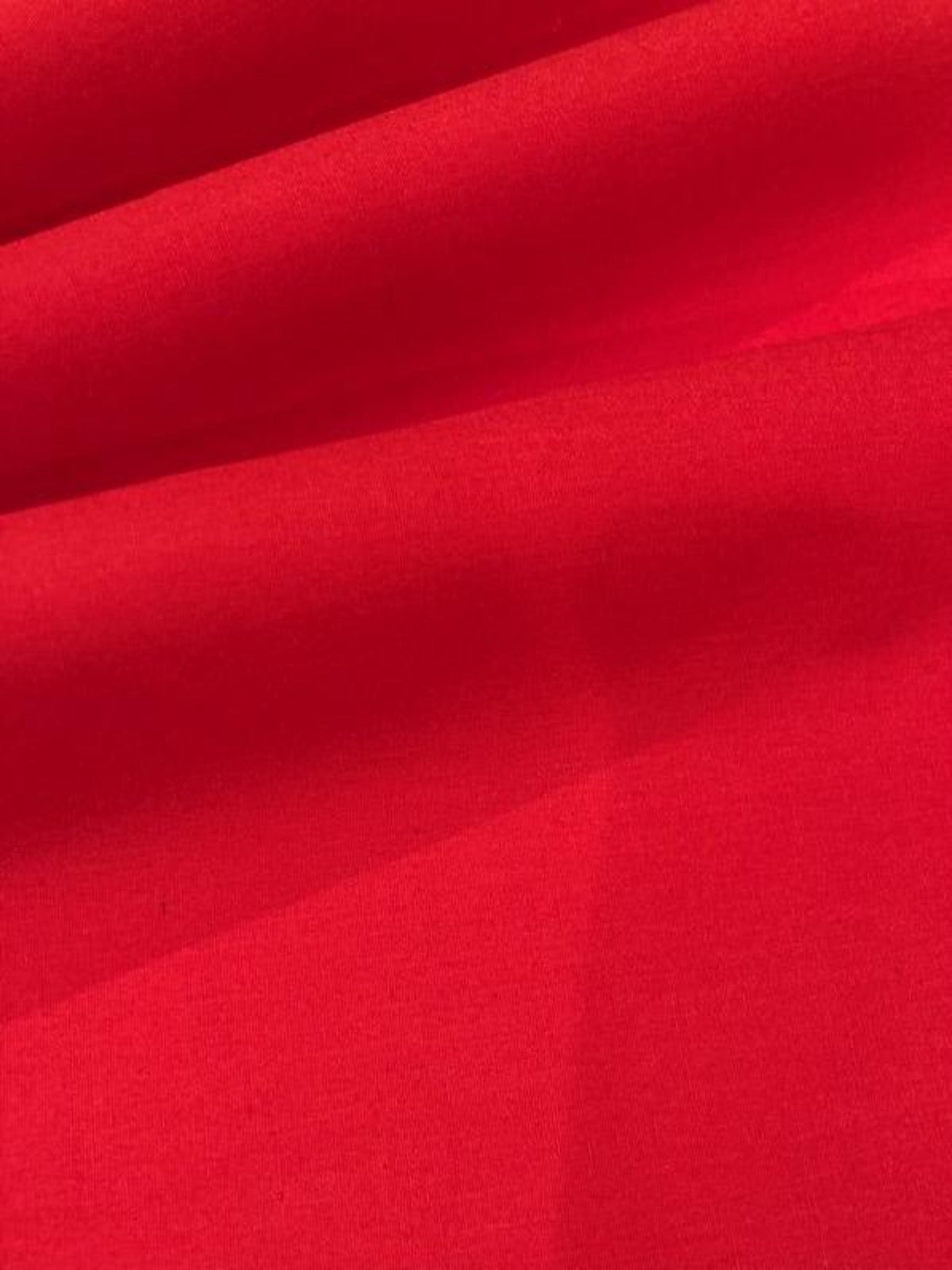 Red Cotton Poplin – 100% Cotton, 150 cm Wide