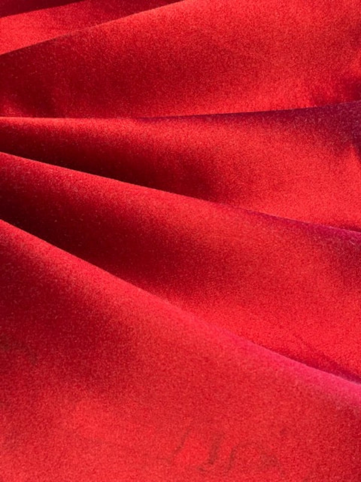 Ruby Red Silk Satin with Cotton Backing