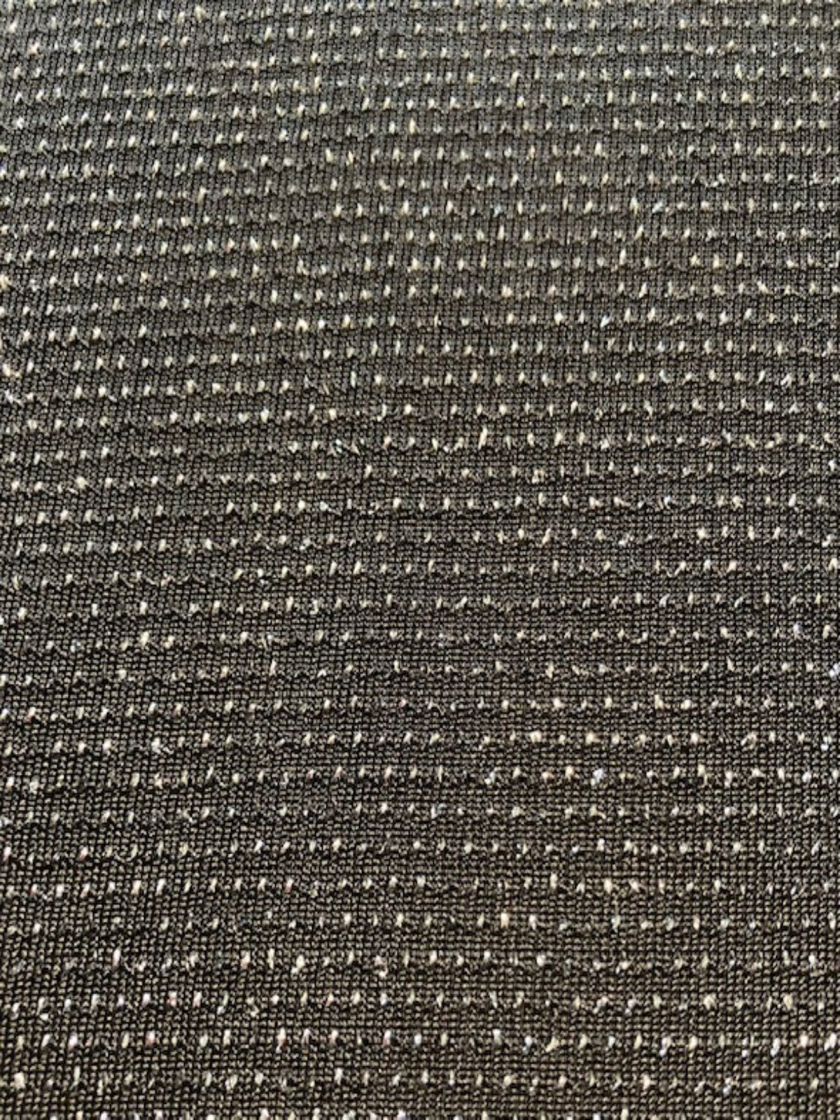 Silver Glitter on Black Knit