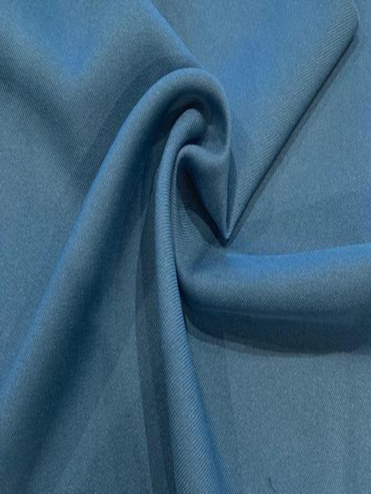 Teal Twill with Mechanical Stretch RECYCLED Polyester