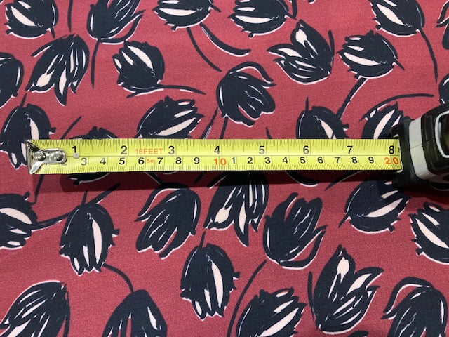 Tulips on Wine Crepe