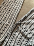 Black/White multi width stripe tubular knit - Deadstock fabric on AmoThreads