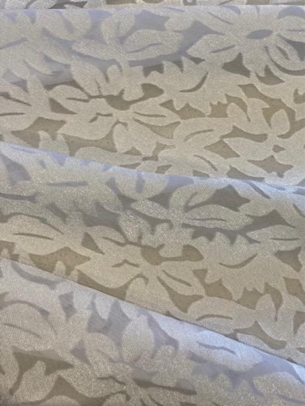 White Flower Burn Out Print