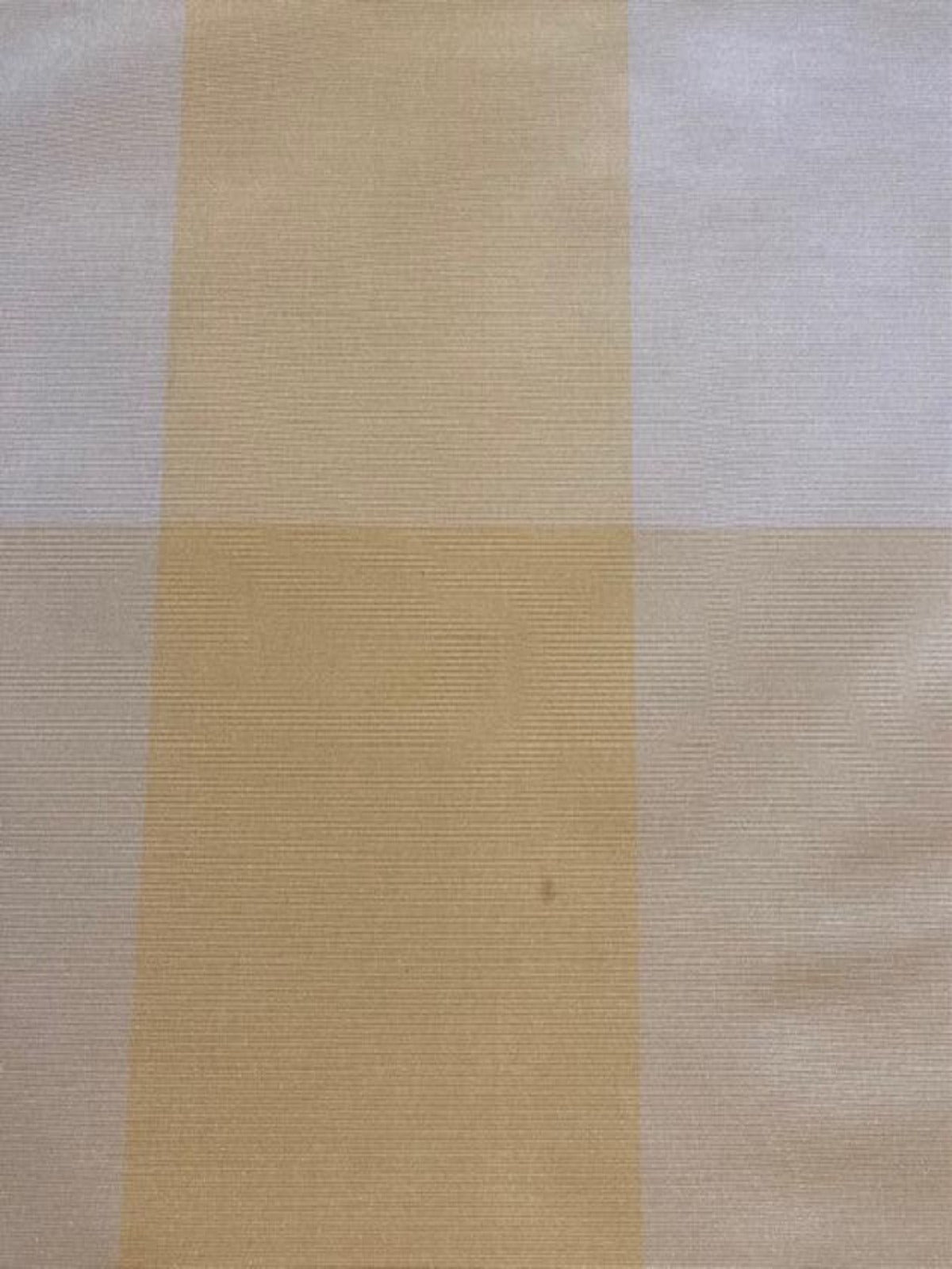 Pastel Yellow Silk Taffeta Large Check