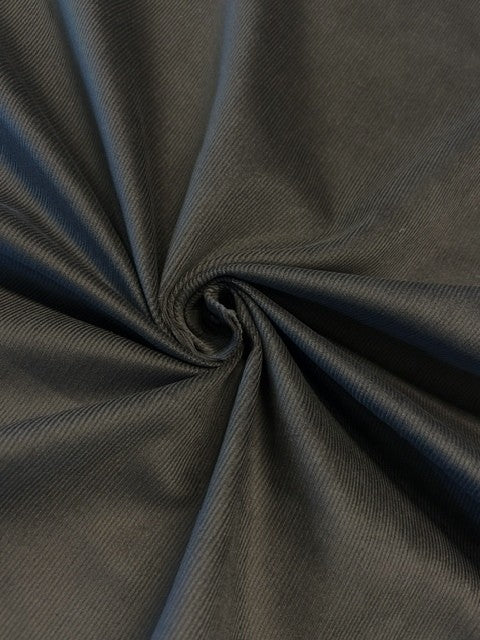 Charcoal Grey 16 Wale Pincord - 100% Cotton - 145cm