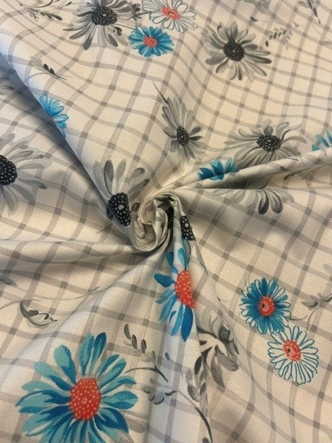 Designers Guild - Cosmos Marine - 100% Cotton - 138cm