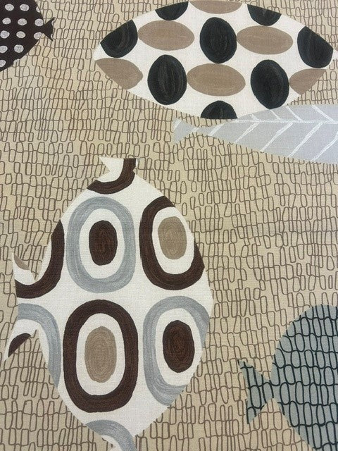 Designers Guild - Waterloo Grey & Ecru - 100% Cotton - 138cm