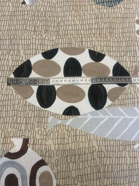 Designers Guild - Waterloo Grey & Ecru - 100% Cotton - 138cm