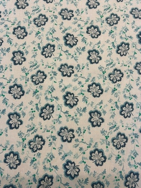 Desginers Guild - Camomile Teal - 100% Cotton - 138cm