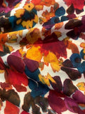 Painted Floral Effect Lightweight Fabric