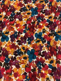 Painted Floral Effect Lightweight Fabric
