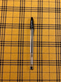 Mustard & Black Tartan Fabric