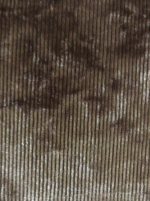 Hazelnut Ribbed Velour Fabric – Warm, Luxurious Stretch for Premium Winter Garment