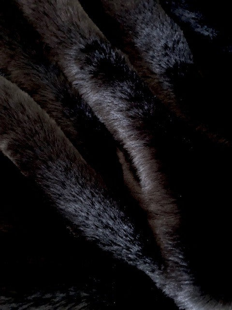 Black Lux Faux Fur – 155cm Wide