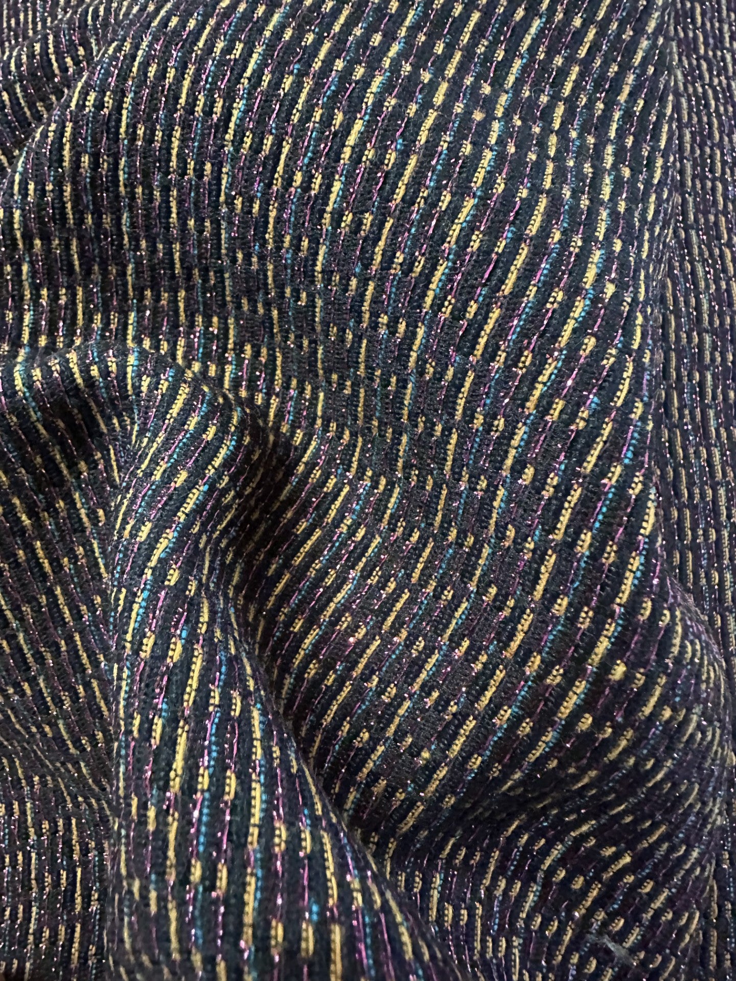 Bronze Cerise Cotton-Blend Fabric with Metallic Accents – 155 cm Wide