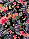 Vibrant Oriental Floral Polyester Fabric – 150 cm Wide