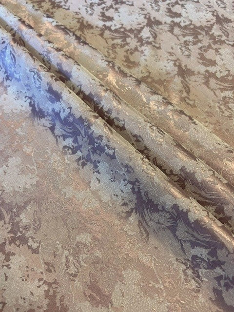 Rose Pink Abstract Jacquard - 100% Polyester - 154cms