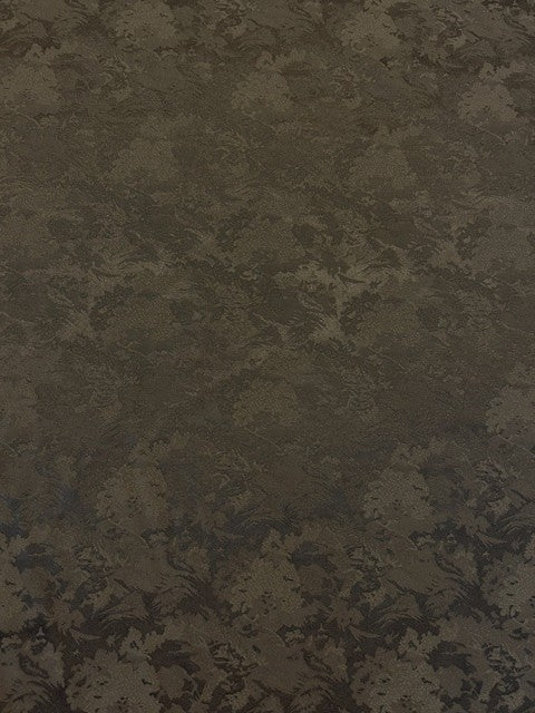 Chocolate Brown Abstract Jacquard - 100% Polyester - 154cms Wide