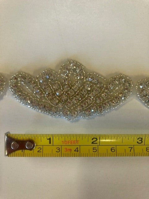 Crystal Trim/Applique 4cm Wide