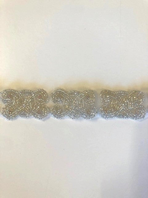 Crystal & Beaded Trim/Applique 3cm Wide