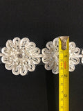 Ivory Daisy Trim with Pearl & Bead