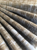 Steel Blue & Grey Textured Effect Velvet Furnishing