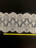 Ivory Fine Lace Double Edging, 29cm Wide