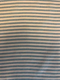 Teal Lurex Stripe Lightweight Cotton