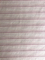 Dusty Pink Raised Woven Stripe, Lightweight.  Stripes Run Across The Fabric