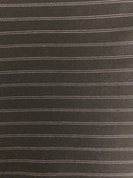 Double Pinstripe On Black With One Way Stretch.  Stripes Run Across The Fabric