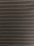 Double Pinstripe On Black With One Way Stretch.  Stripes Run Across The Fabric