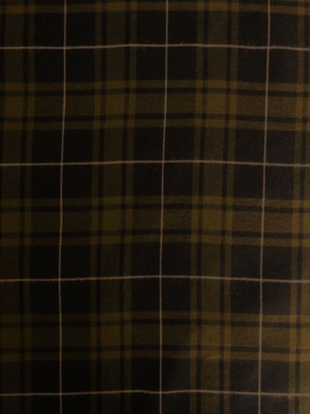 Moss Green/Black Tartan With White Overcheck.  Soft Handle