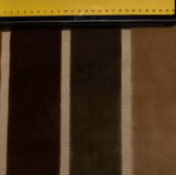 Chestnut/Beige/Olive Velvet Stripe
